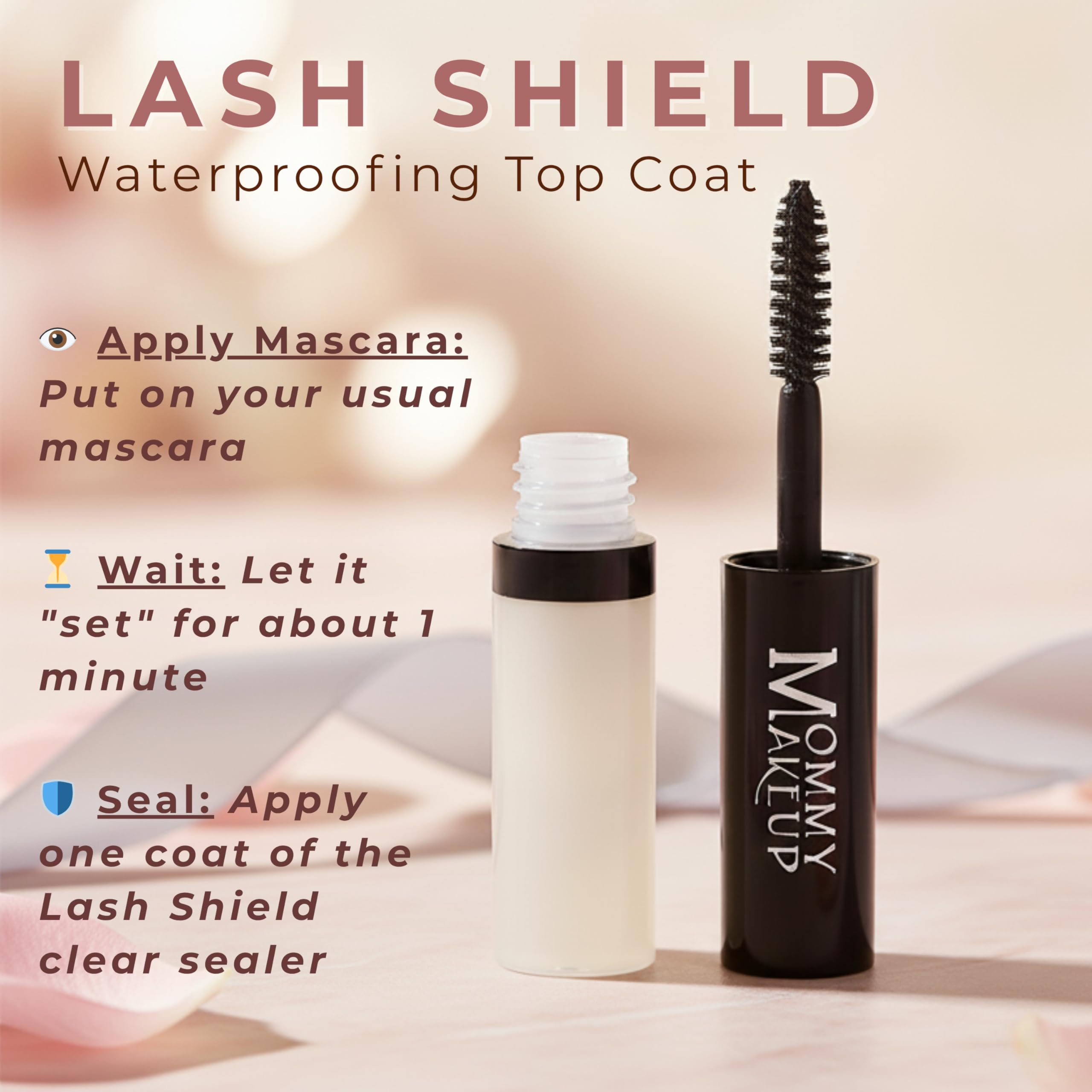 Lash Shield Waterproofing Top Coat for Mascara & Brows